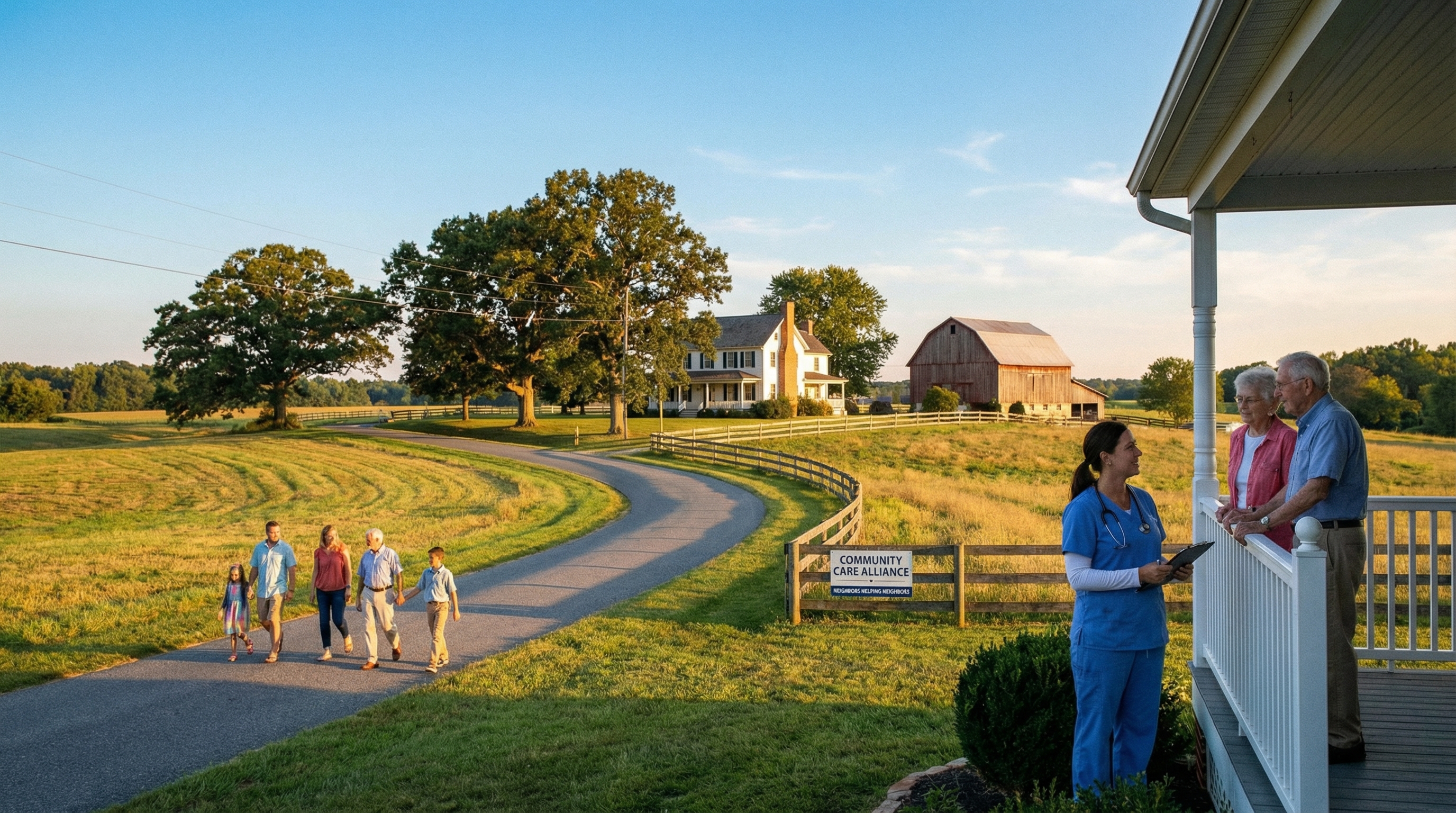 Maryland family caregiver receiving information about respite care programs and local resources